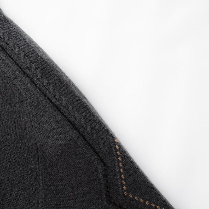 JOW Men's 10% Cashmere Blend Half-Zip Wool Sweater