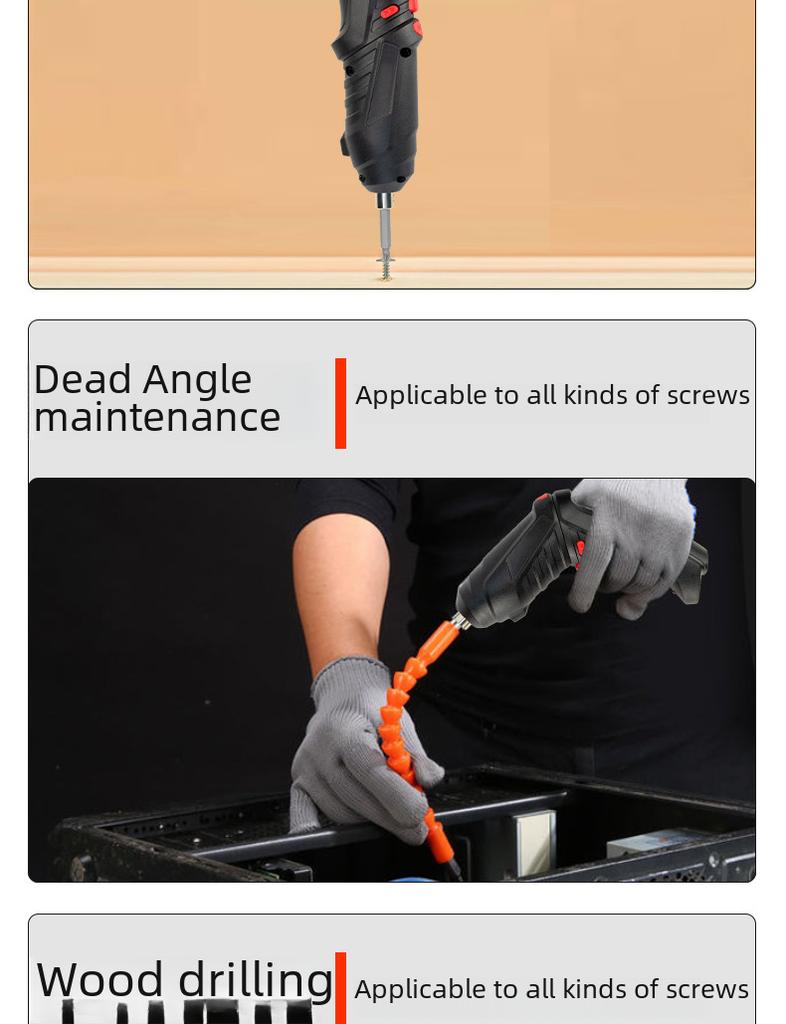 Rechargeable Mini Electric Screwdriver & Hand Drill Set