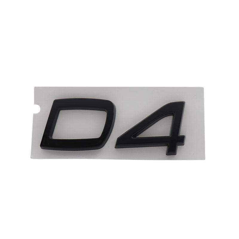 3D Premium D2 D3 D4 D5 D6 D7 Buchstaben für Auto Motorhaube Kotflügel Kofferraum Heckaufkleber Emblem Abzeichen Aufkleber