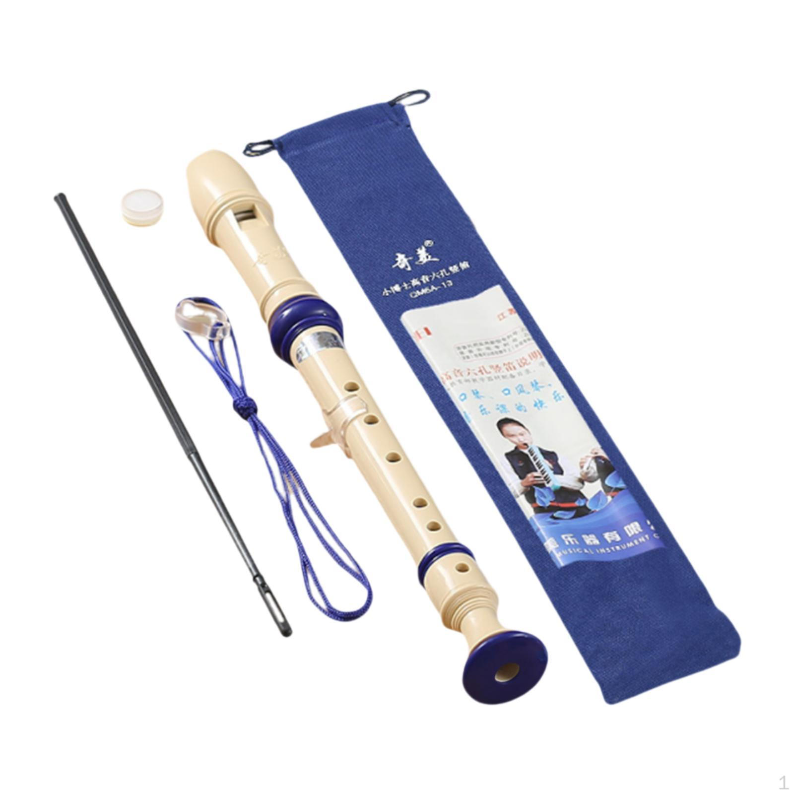 

Блокфлейта сопрано Портативная Легкая 6 отверстий для Любителей Начинающих Начинающих синий