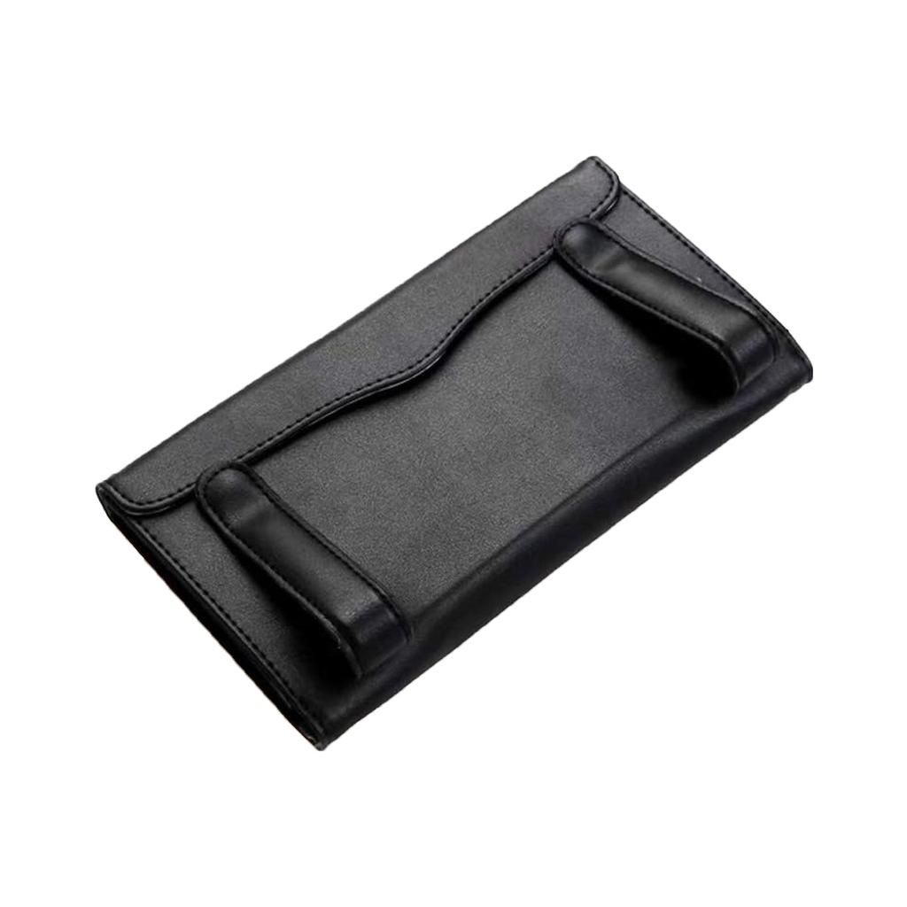 Car Sunshade Towel Holder, PU Leather Rear Seat Tissue Box, Sunshade Towel Holder, Car Leather Tissue Box, Suitable For Sunshades And Seat Backs.