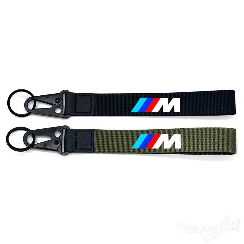 Car Keychain Key Tag Lanyard For BMW M E46 E90 E60 F30 E39 E36 F20 G30 G20 E87 E92 Auto Key Sticker Accessories Nylon Keyring blcp03