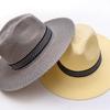 Style Dad Bowler Hat Female Panama Hat Solid Color Middle-aged Men Straw Hat Old Man Sun Hat