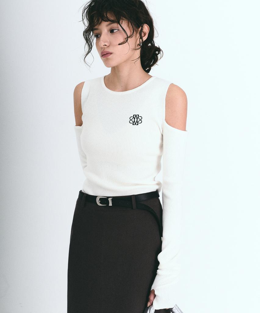 Nigaennikol Nicole Warmer Ribbed Off Shoulder Knit_Ivory
