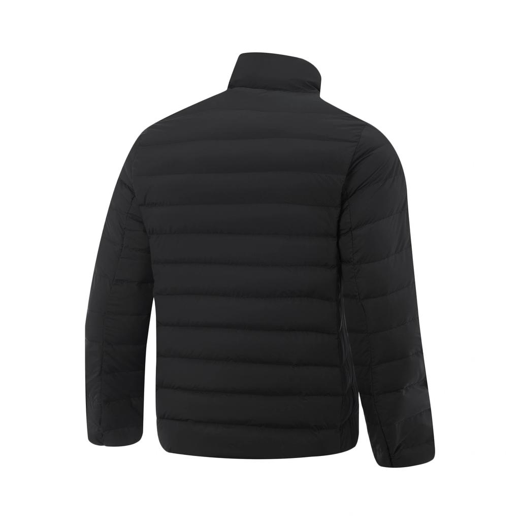 Li-Ning Stand Collar Solid Color Stitched Elegant Simple Down Jacket Men Outerwear AYMV453-1