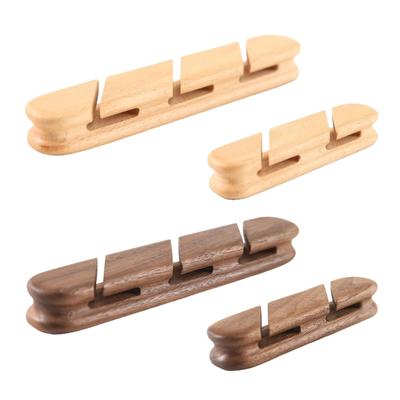 Wooden Adhesive Desk Wire Clip Organizers MultiSlot Cable Clips for Desk Home Car Office Accessories Cable Fixer