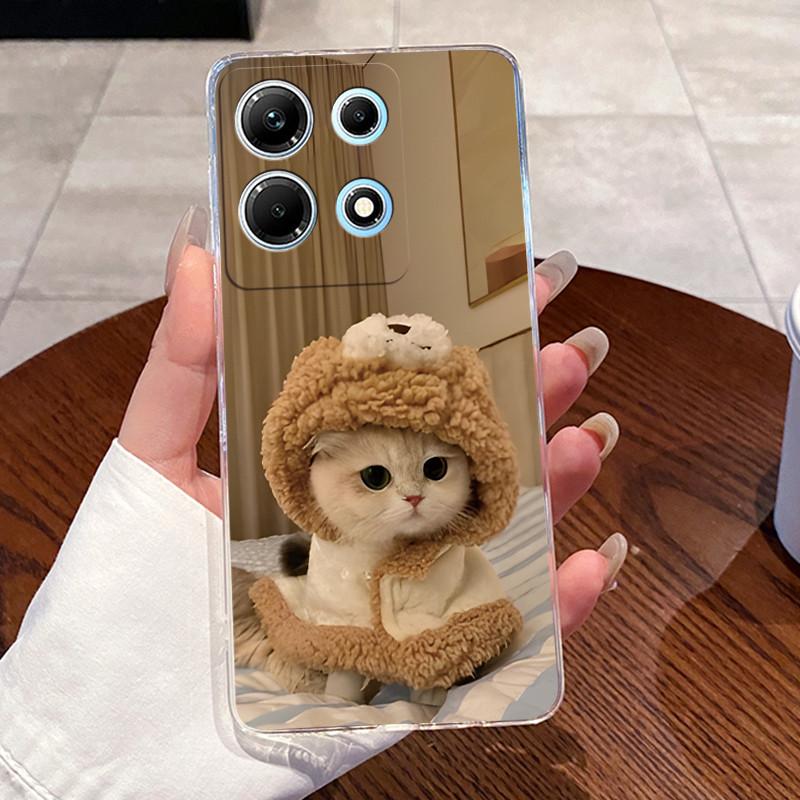 For Infinix Note 30 Case X6833B X6716B X6711 Note30 5G Lovely Cartoon Transparent Soft TPU Phone Case For Infinix Note 30 Cover