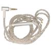 Kopfhörer-Upgrade-Kabel 8-adrig versilbert MMCX Ersatz-Kopfhörerkabel mit Mikrofon für SE846 SE535 SE215 SE315 SE425