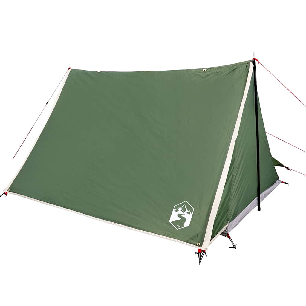 2 Person Camping Tent Green Waterproof