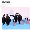 Lurrose Set von 10 Miniatur-Pinguin-Figuren, Langlebiges Harz, Perfekt für Mikro-Landschaften, Heimdekoration und mehr