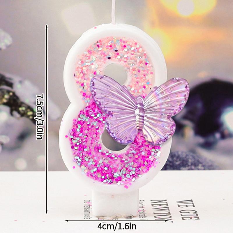 3D Number Cake Decorating Candle Birthday Candles Multicolor Cake Topper Baby Shower Party 1st Dessert Decor for Any Celebration