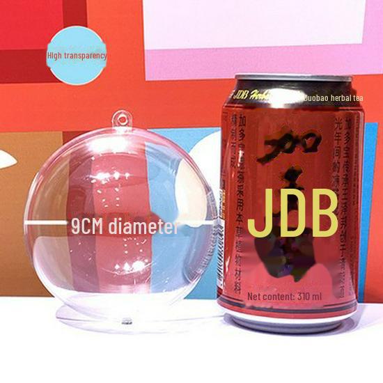 

Прозрачный пластиковый подвесной шар-украшение - открывающийся, круглый, для рождественских украшений и украшений для детского сада