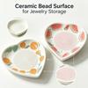 Food Grade Ceramic Ginger Grater Heart Shaped Grinding Tool Efficient Garlic Grater Plate  Kitchen
