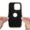 Denior Apple 15Pro leather sticker mobile phone case iPhone14ProMax crocodile pattern electroplating protective case