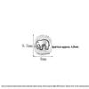 S925 Sterling Silver Elephant Spacer Beads for DIY Bracelets