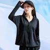 Summer outdoor sunscreen clothing UPF10 + UV protection sunscreen clothing women's hooded jacket light and breathable fishing clothing