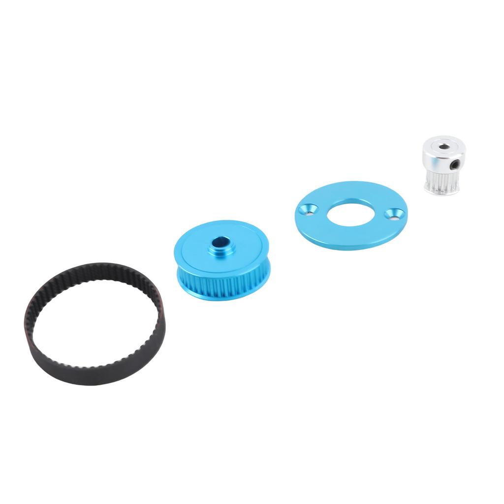 RC Belt Drive Gear Low Noise Rubber Belt Drive Transmission Gear Kit for TT02 Remote Control Car