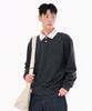 Chase Cult Men'S Collared Contrast Sweatshirt-Fark5116B0L