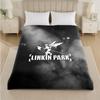 Linkin Park Druck Flanelldecke Gemütliche Leichte Plüschdecke für Bett Sofa Haushalt