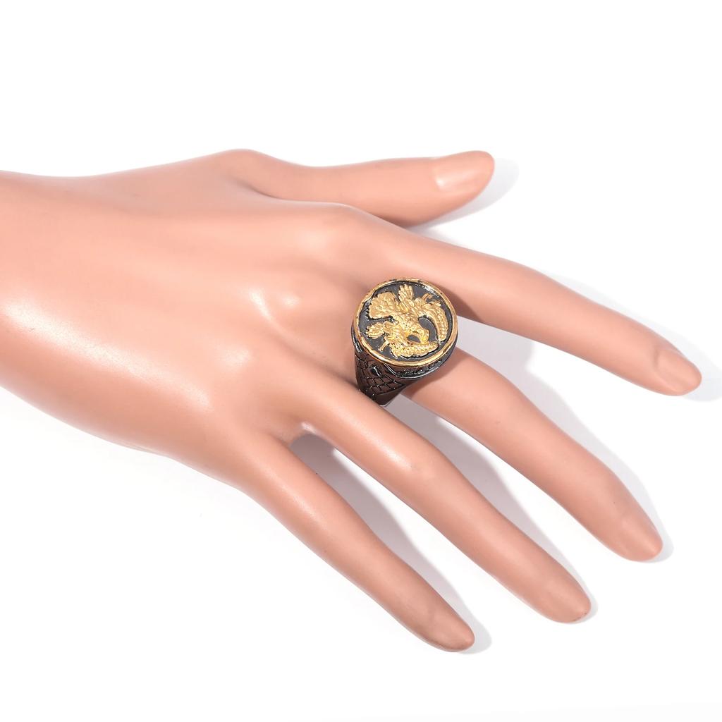 Film Dune Ring Atreides Familien Siegelring Goldene Adler Ringe für männliche Fans Cosplay Schmuck Zubehör Damen Herren Geschenke
