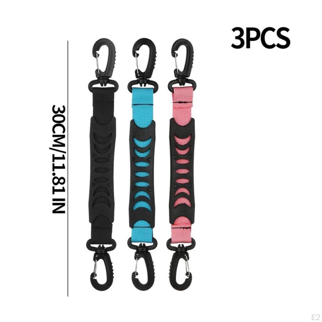 3 st Rullskridsko Leash Lifter PVC Nylon Bärbar Hängande Skridskor Stövel Bärrem för Skidåkning Vinter