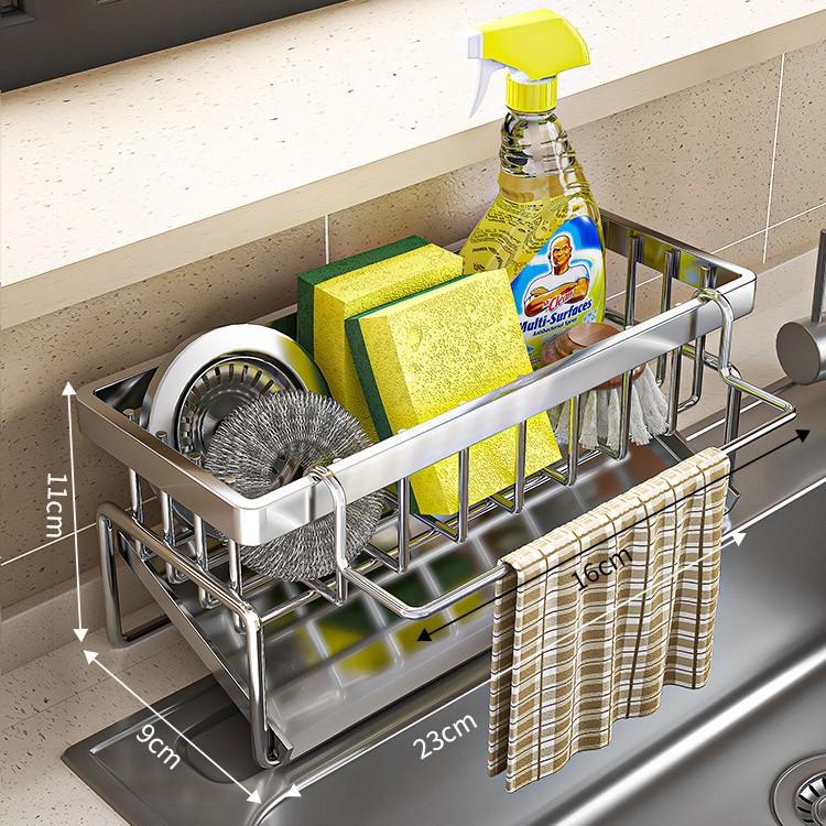 Modern Kitchen Utensils Drain Basket Household Multi-Function Drain Rack Multi-Layer Rag Rack Cross-Border Water Filter Basket