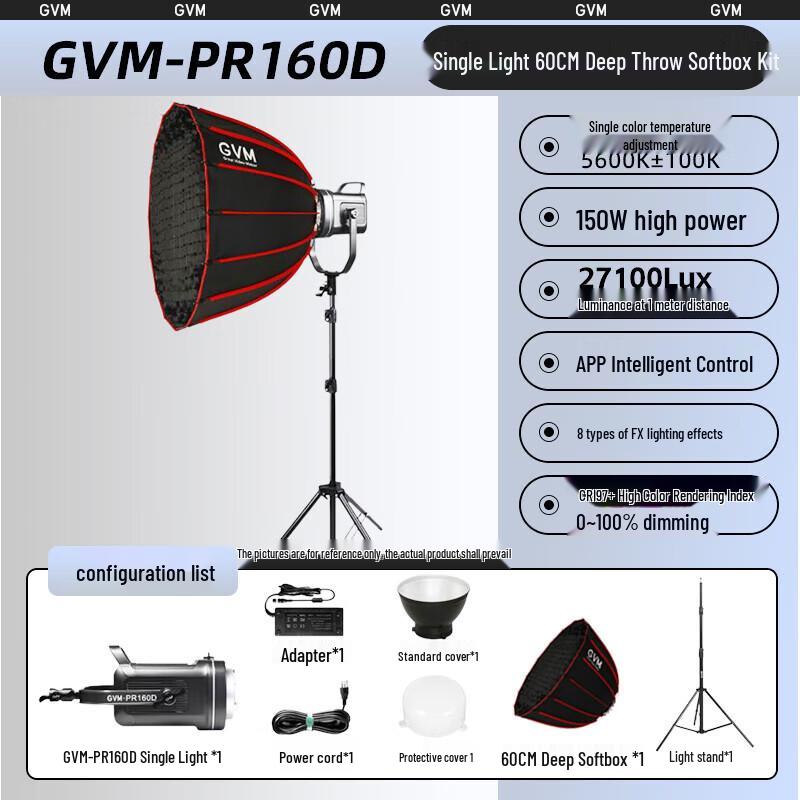 GVM 150W RGB LED Video & Photo Light