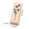 8 Stück Vintage Holzstempel Blumen Gummi Stempel für Kartenherstellung DIY Kunsthandwerk