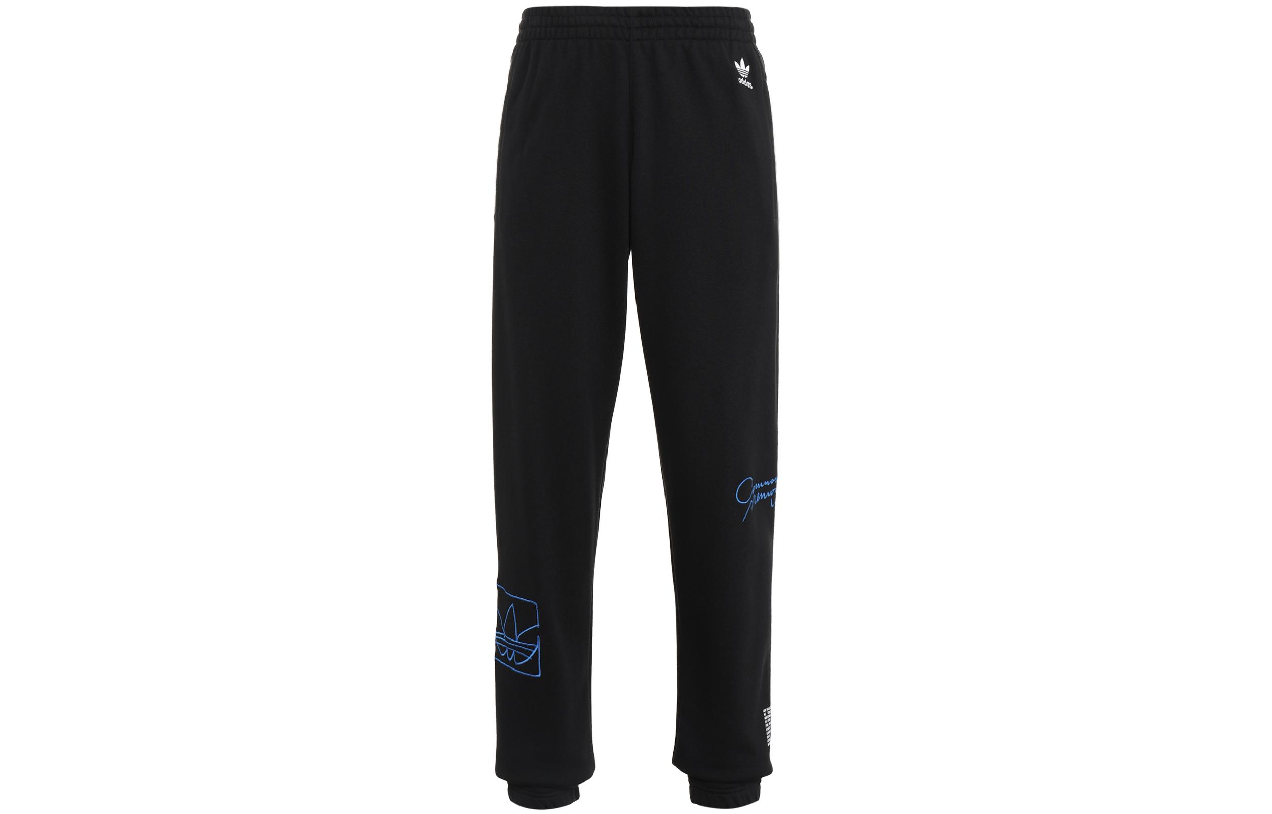 Adidas Originals GRAPHICS COMMON MEMORY Трикотажные брюки-джоггеры Мужские Черный Умеренная манжета H13505 S