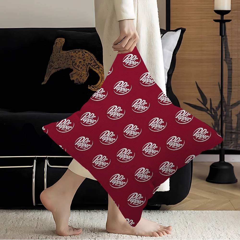 D-Dr Pepper Maple Design Cushion Cover Happy Autumn Harvest decor Holiday Decorati Pillow Cover