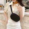 Bag women's bag solid color small bag fashion embroidered messenger bag simple breast bag waist bag embroidered diagonal span bag women's bag