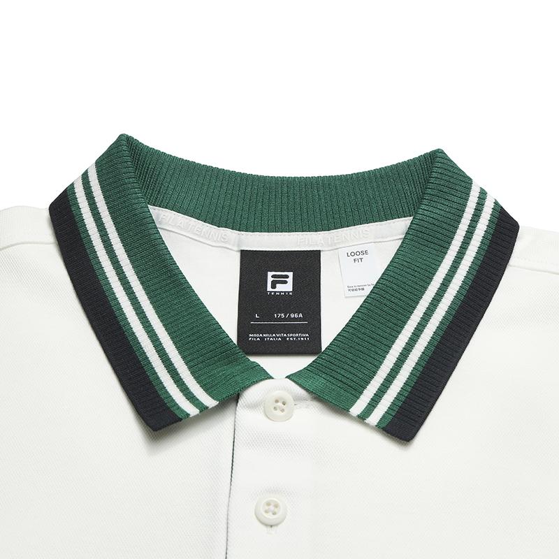 Fila Tennis Simple Classic Retro Sports Casual Comfortable Long Sleeve Polo Shirt Men tops A11M623208FWT