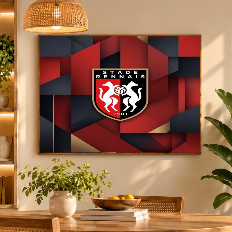 5D Diamond Painting Stade Rennais FC DIY Full Drill Diamond Art Kit Home Decoration