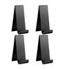 Set of 4 Black Metal Flyers Holder Stand Vertical Countertop Organizers Accessory for Booklets Magazines and Menus