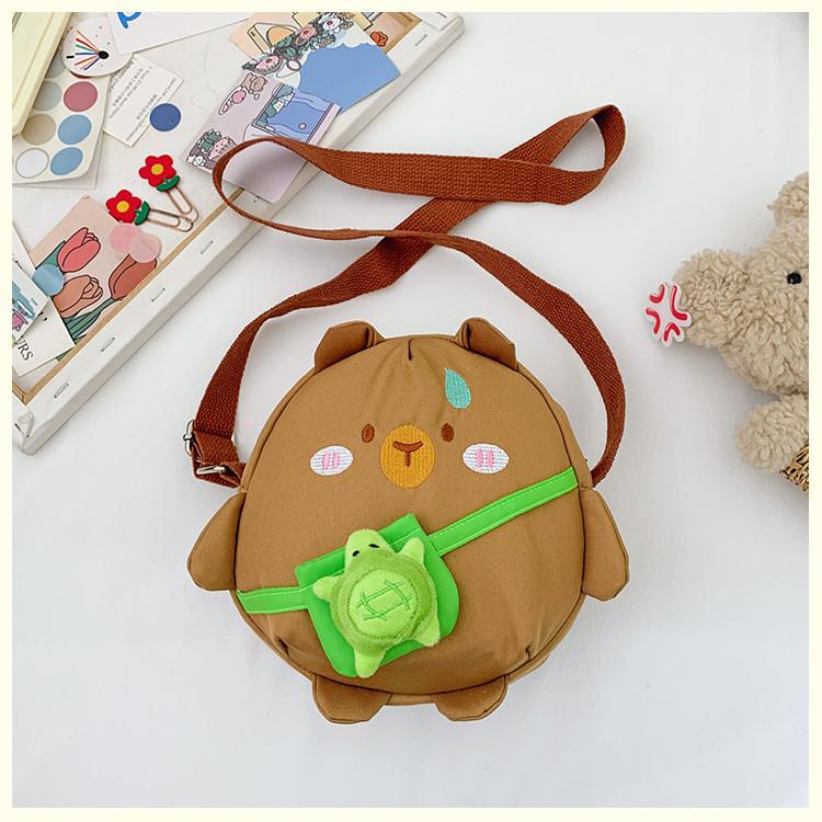 Husky Cute Penguinturtle Dolphin Cartoon Animal Shaped Children Bag Canvas