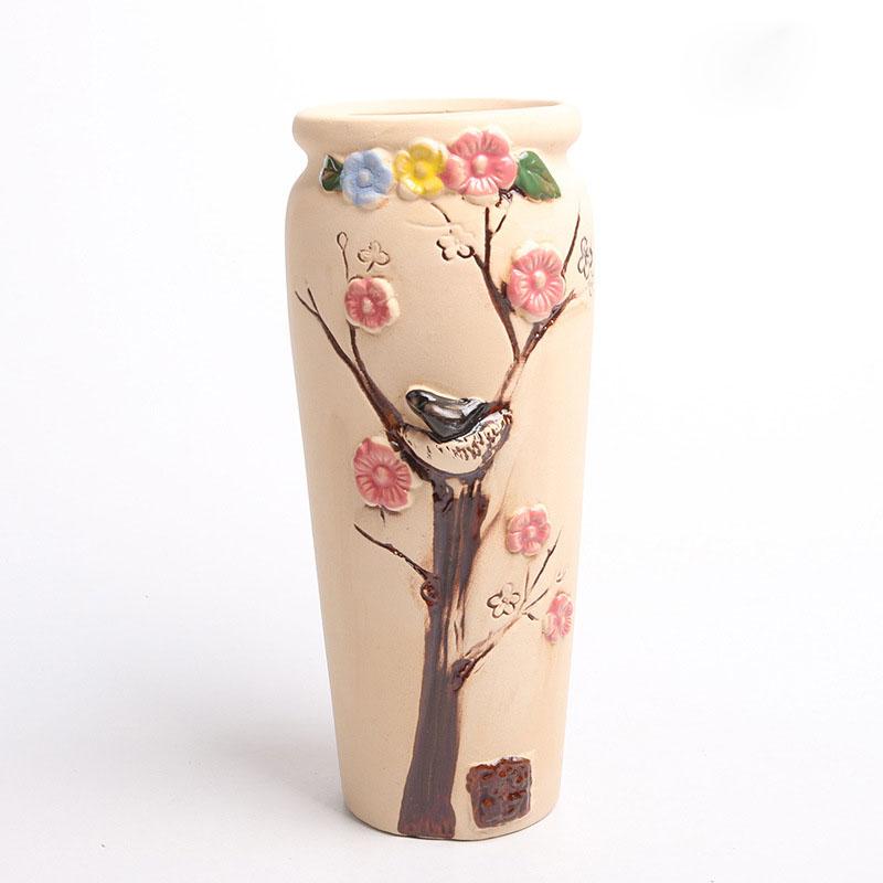 Retro Luxury Ceramic Cactus Planter Pot Floor Modern Home Use Tabletop Vintage Succulent Flower Stand Eco-Friendly