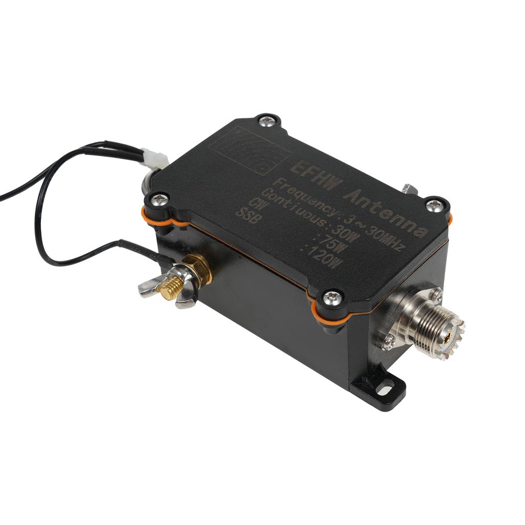 3 30MHz EFHW Anténa Koncově napájená Anténa 1: 49 Pásmová Mini Rádio Anténa Nepřetržitý 30W CW 75W, SSB 120W s Přenosným