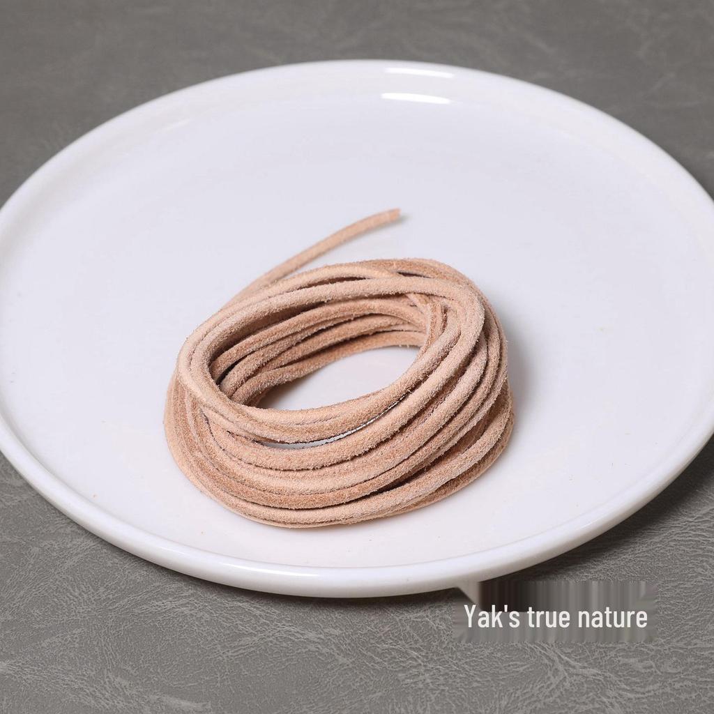 3MM Colored Leather Cord for DIY Jewelry: Round Leather Strip for Bracelet and Necklace Crafting