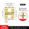 Alloy Invisible Hinges 10Pcs Hidden Cross Folding Table Accessories Durable Scratch Resistant