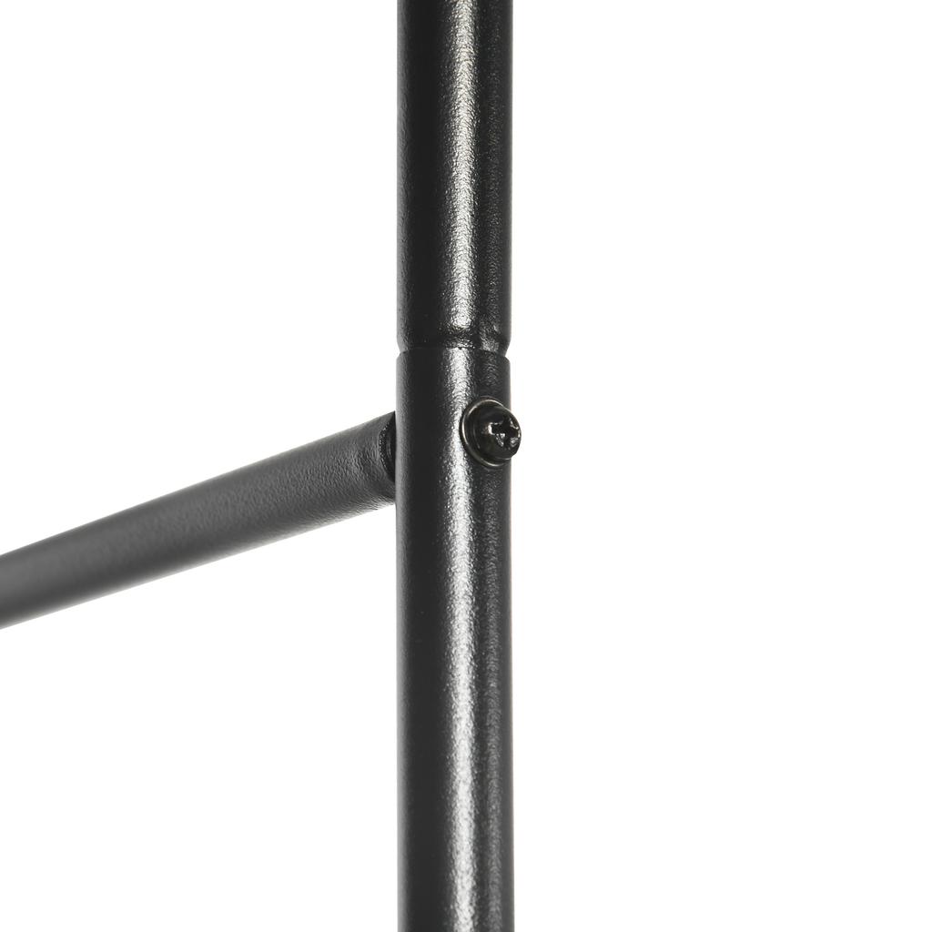 Garden Arch, Rose Arch, Climbing Arch, Rose Trellis, Metal, Black, 1.40 x 0.40 x 2.40 m