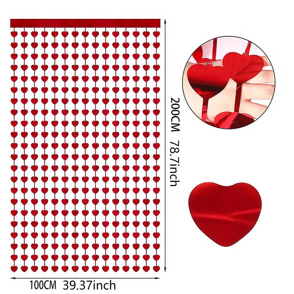 1*2M Rain Curtain: Birthday, Wedding, Stage Decoration Ribbon Strips