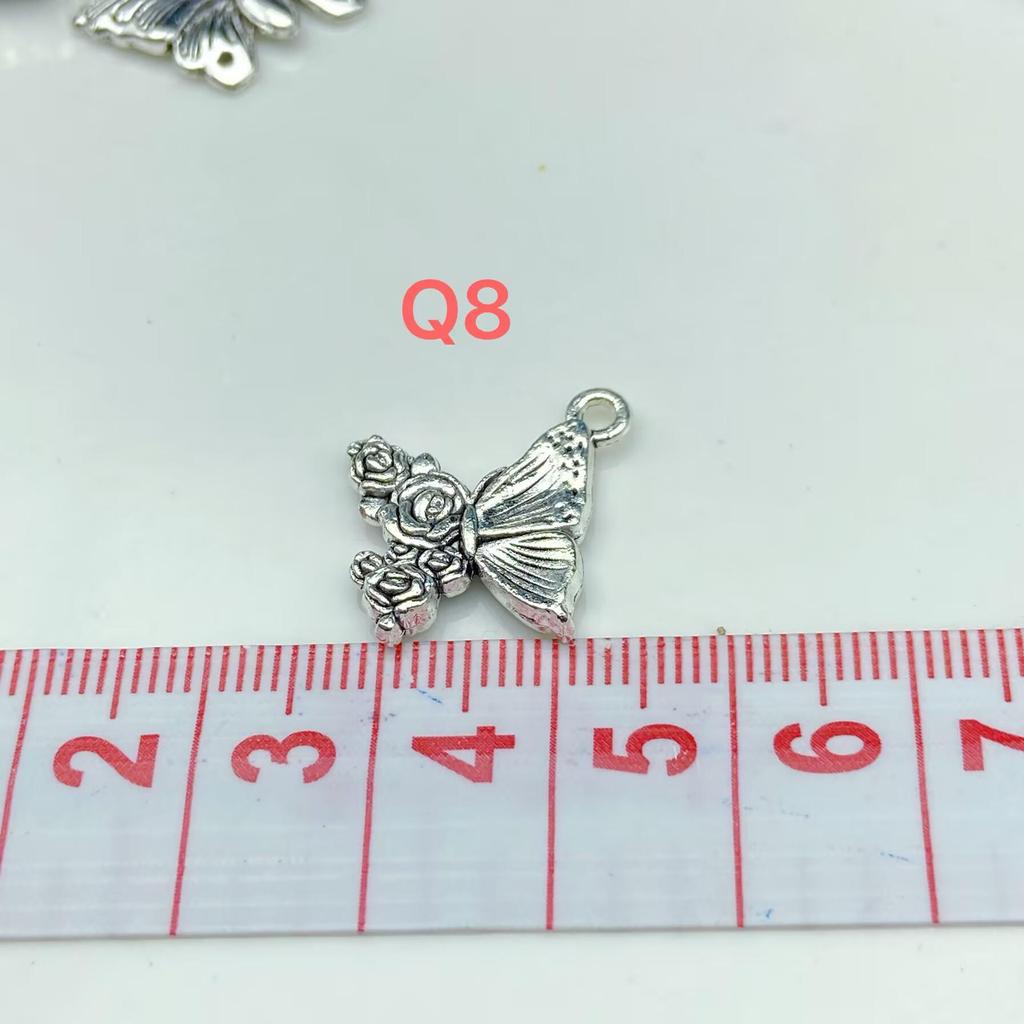 Retro Silver Butterfly & Star Bowknot Flower Alloy Jewelry Nail Gold Metal Accessories