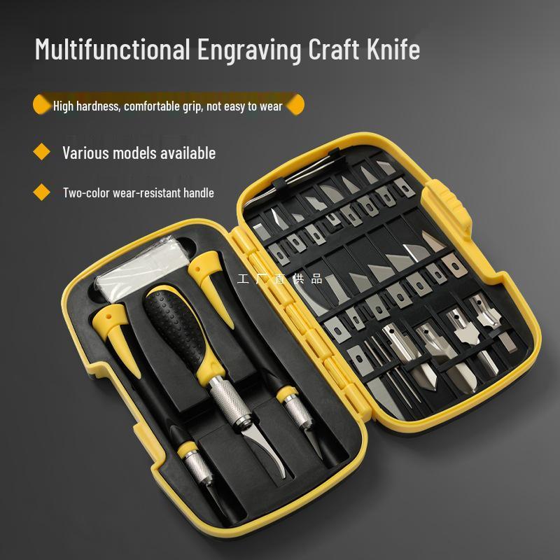 Handmade Carving Knife & Stamp Set for DIY Paper, Fruit, and Vegetable Engraving