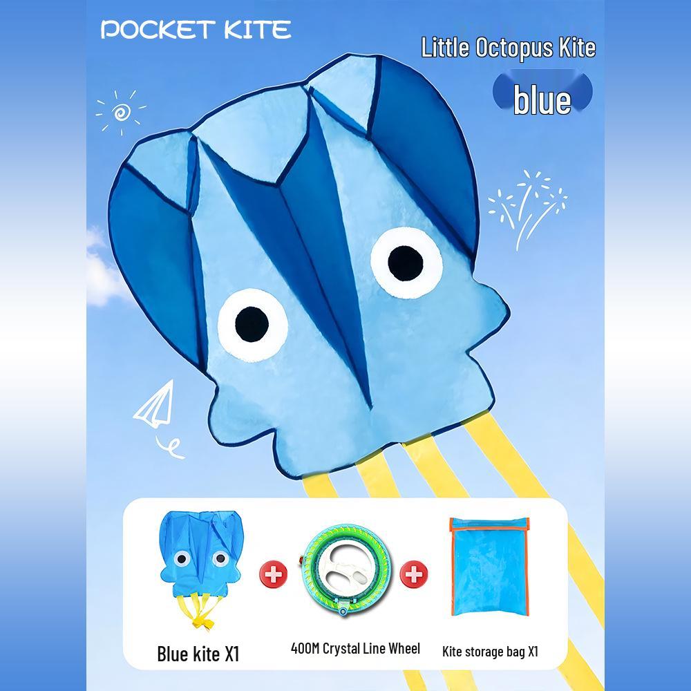 2026 Octopus Pocket Kite - Children's Easy-Fly Soft Kite for Light Breeze Outdoor Fun