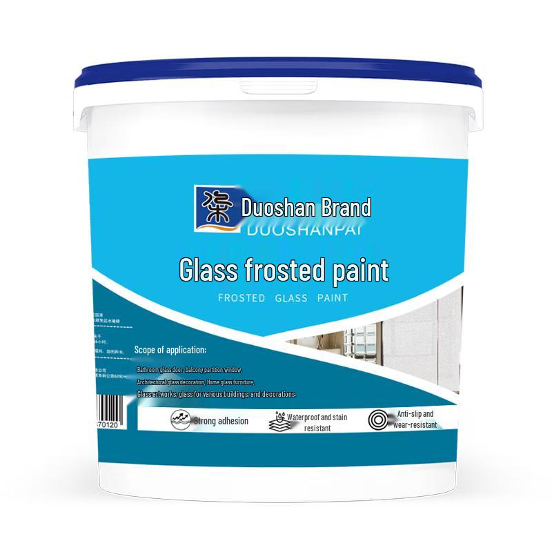 Duoshan Water-Based Privacy Frosted Glass Paint 500g (5sqm Coverage) with Tools