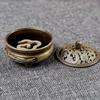 1 copper incense burner antique alloy Buddhist incense burner family tea room incense burner home decoration 7