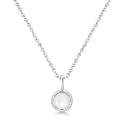 Ania Haie Silver Mother-Of-Pearl Pendant 925 Silver Necklace N068-04H-Mp