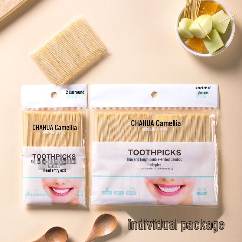 CHAHUA Disposable Bamboo Toothpicks