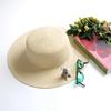 Strohhut - Breiter Rand Cancan Basic H722