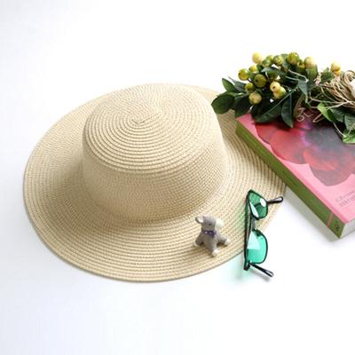 Straw Hat - Wide Brim Cancan Basic H722